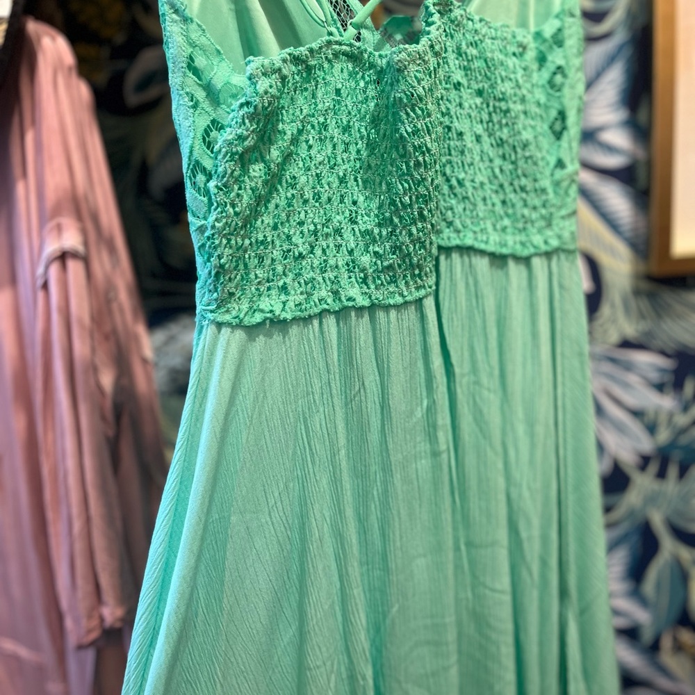 Turquoise summer dress - Picture 5 of 8
